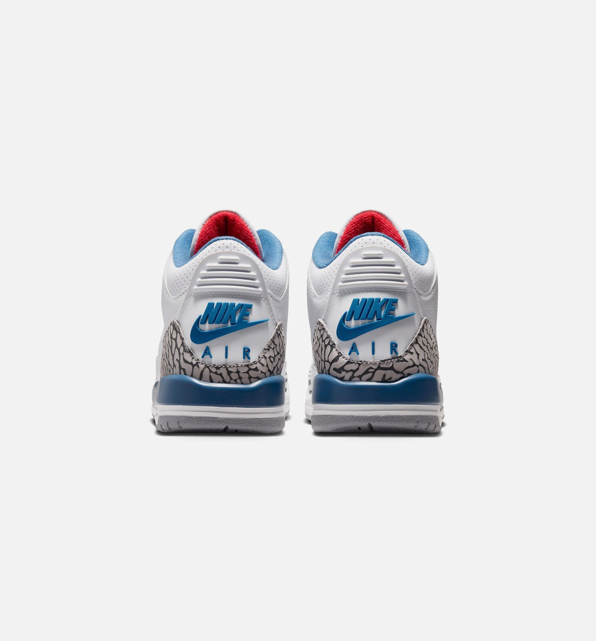 Air Jordan 3 Retro OG True Blue Big Kids' Lifestyle Shoes - White/Fire Red/True Blue
