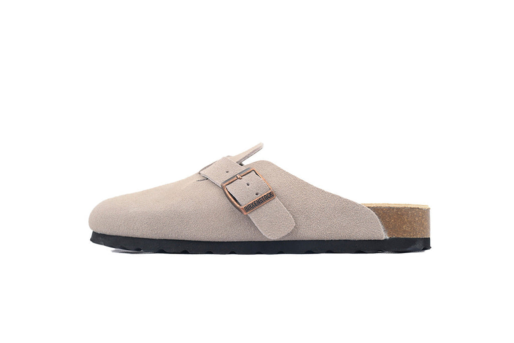 Birkenstock Boston Soft Footbed Suede Grey
