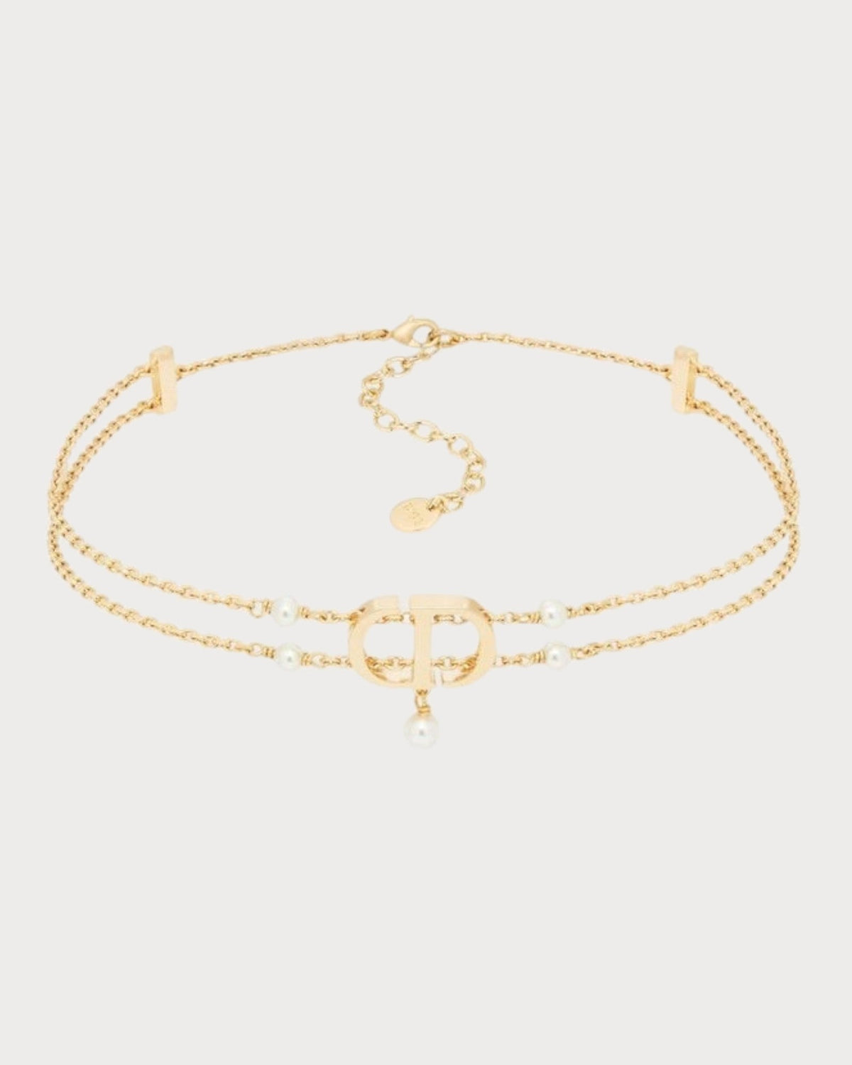 CHRISTIAN DIOR 30 Montaigne Passage Choker Gold-Finish Metal(Gold)