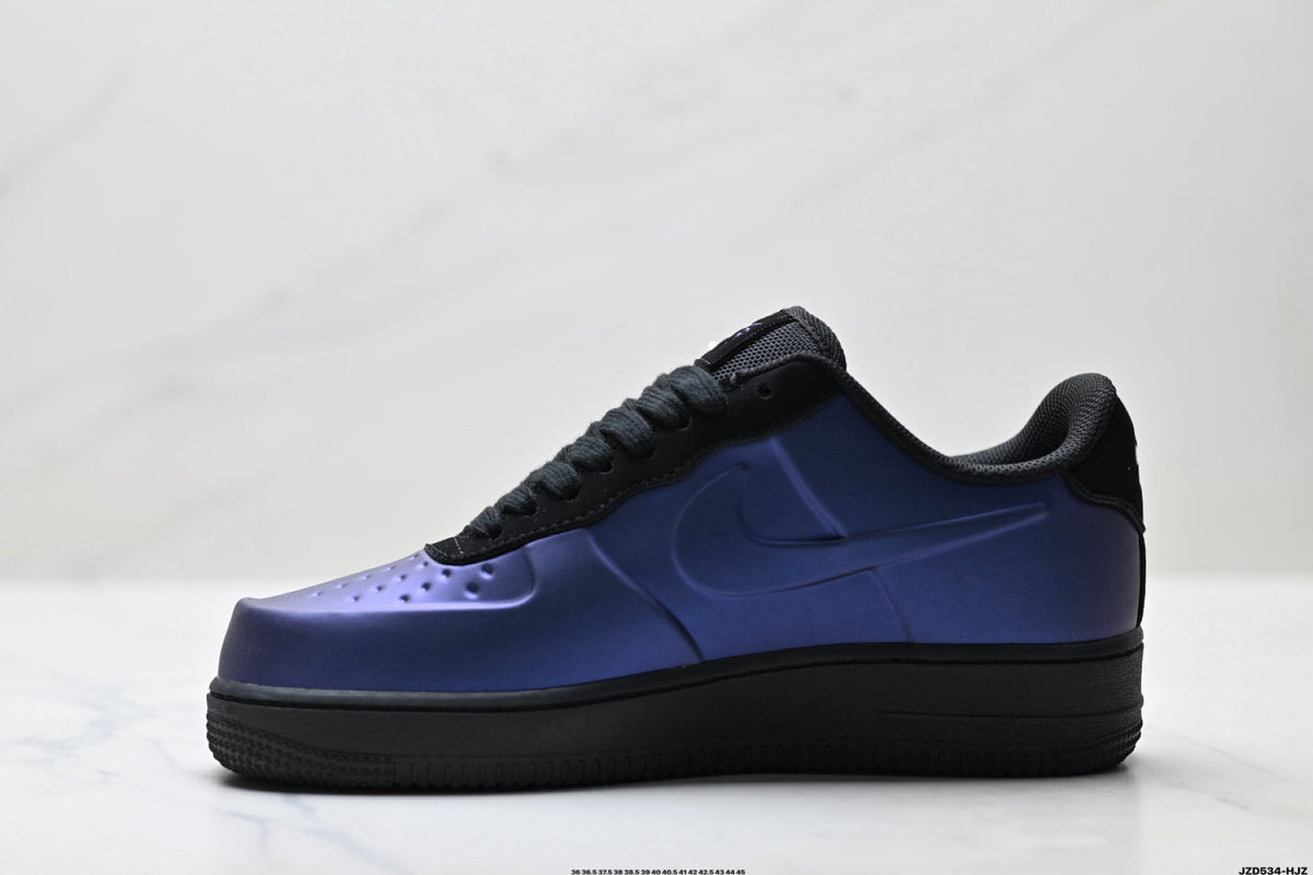 Nike Air Force 1 Low Purple Black Unisex Sneakers Style 17