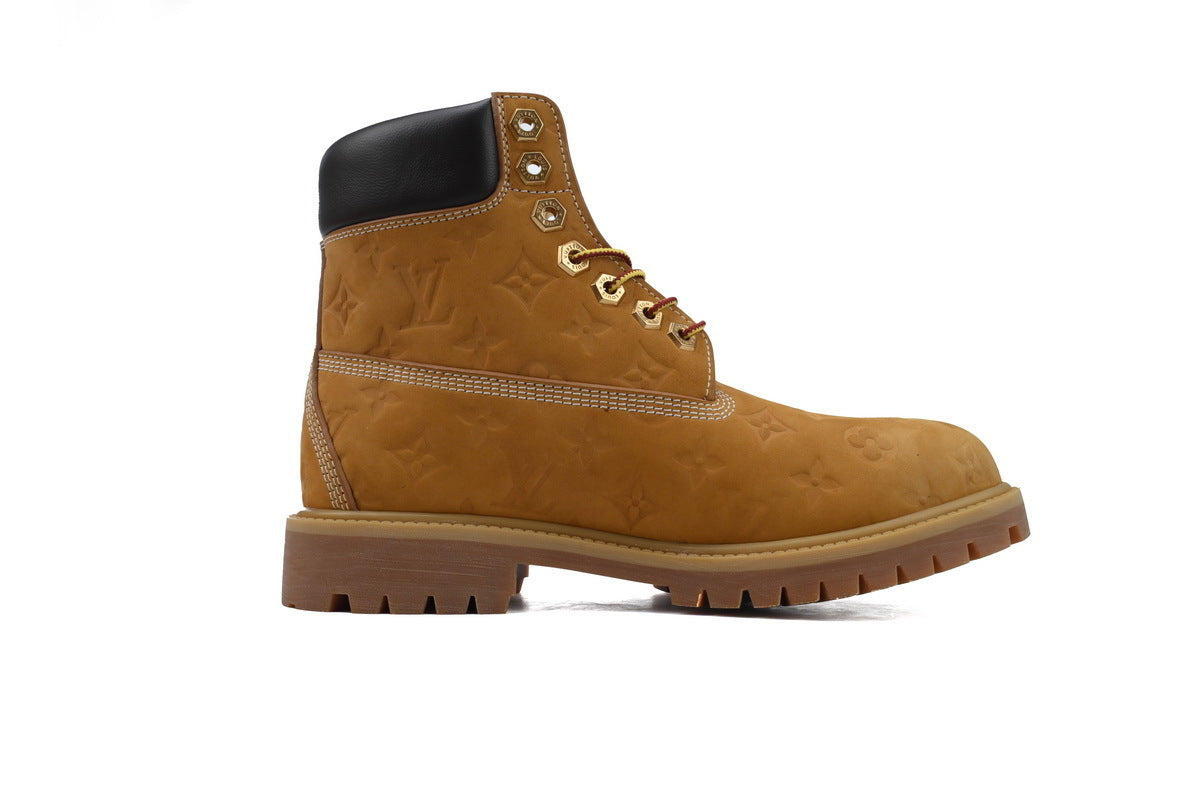 Timberland 6 Inch Ankle Boot Embossed Monogram Wheat 1AD7YN