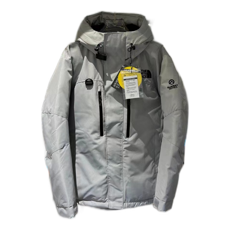 The North Face Himalayan Down Parka | Grey & White | 700-Fill Responsible Down