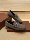 Ferragamo Men's Bit Loafers - Moc-Toe Stitching
