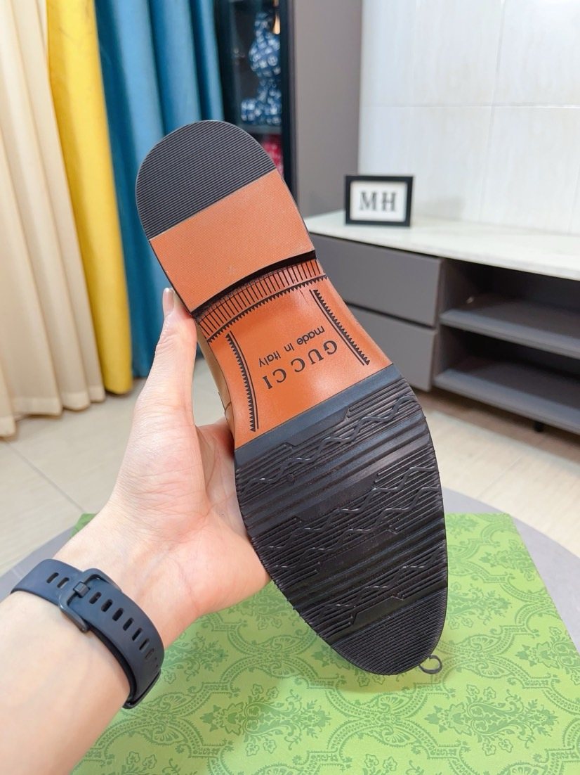 Gucci Web Stripe Loafers - Stacked Heel