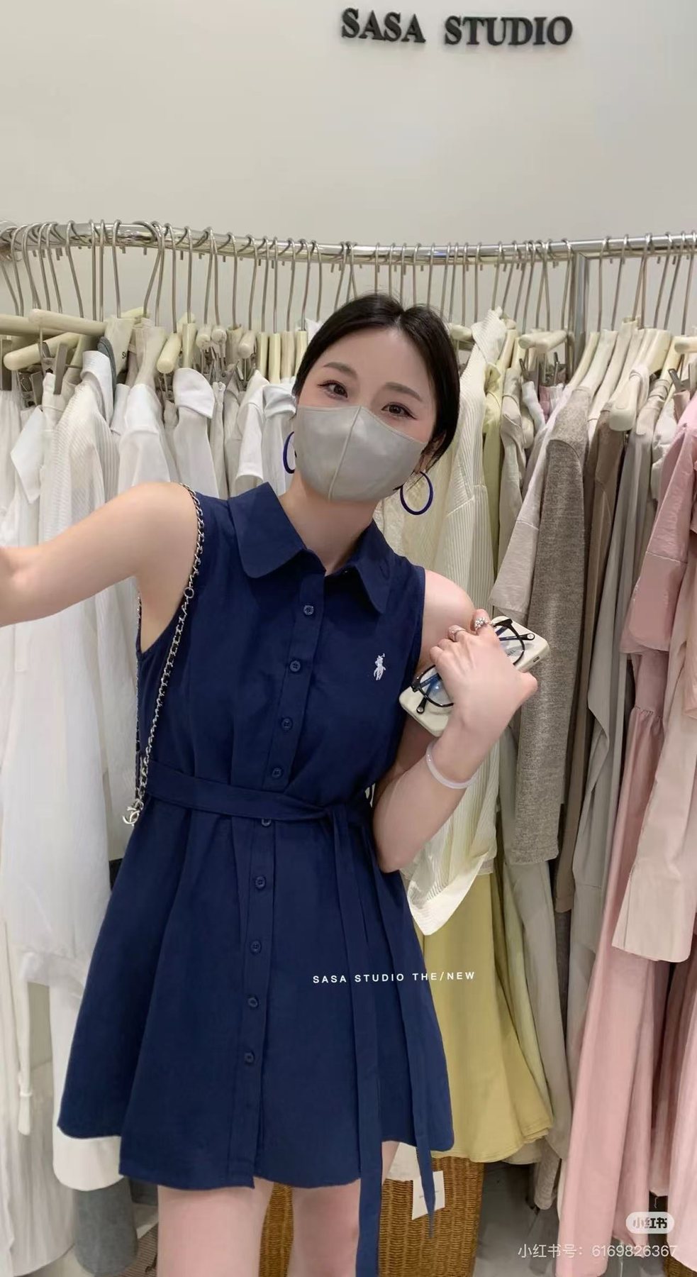 Ralph Lauren Belted Sleeveless Shirt Dress